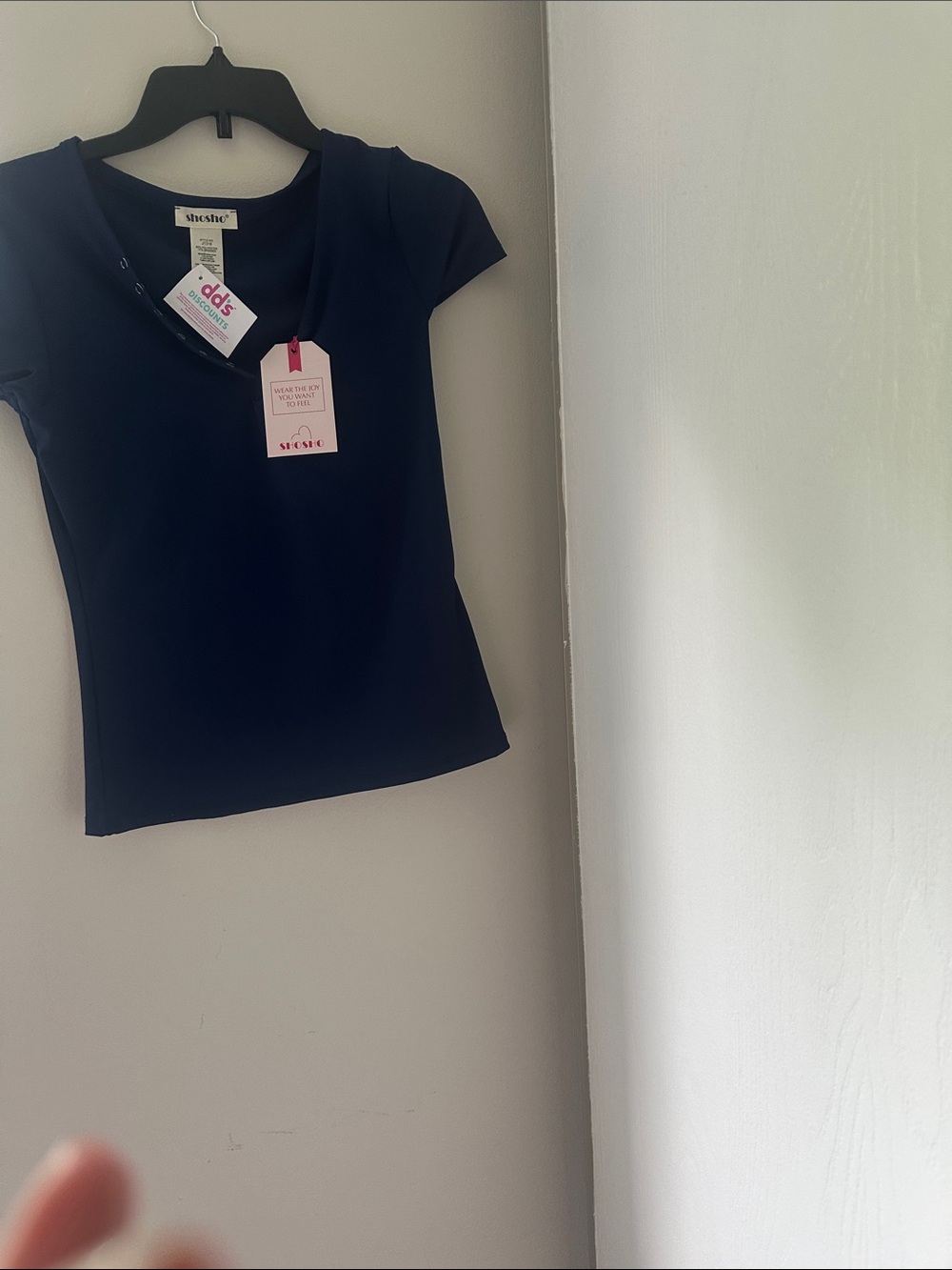 Blue woman classy T-shirt size small with very good quality and material